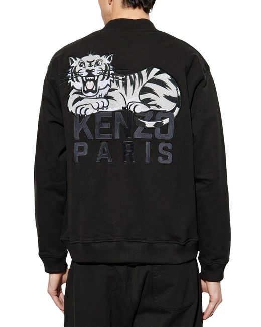 KENZO Black Gots Happy Tiger Embroid for men