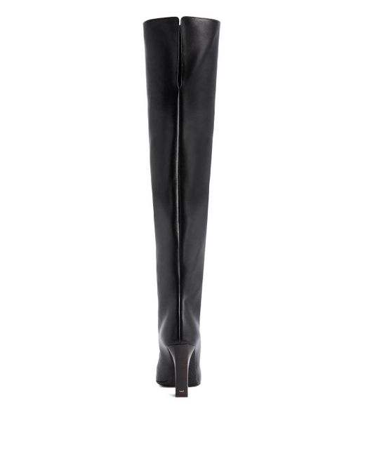 Giuseppe Zanotti Black Janiee Leather Heel Boots