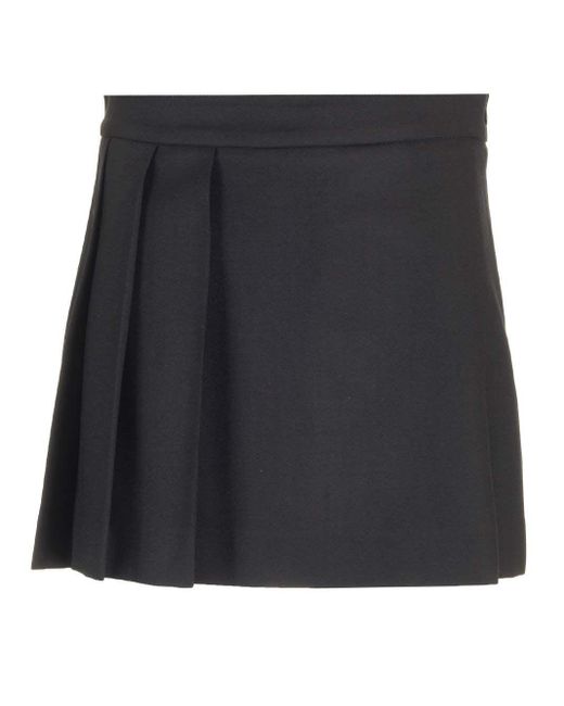 P.A.R.O.S.H. Black Plissè Skirt