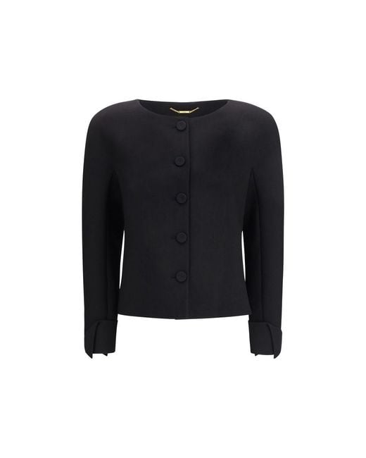 Chloé Black Wool Oves Aries Jacket Clothing