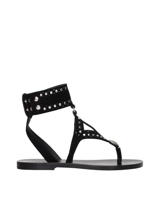 Isabel Marant Black Lize Studded Sandals