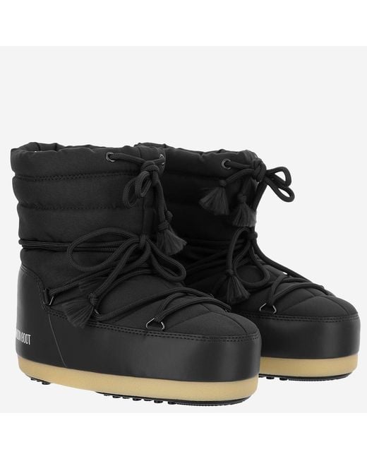 Moon Boot Black Ankle Boots Nylon Polyamide