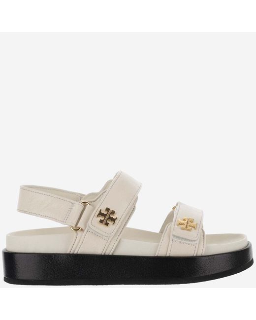 Tory Burch Natural Kira Leather Sandals