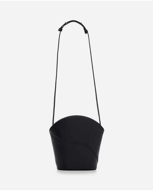 Maeden White Oru Zip Leather Shoulder Bag