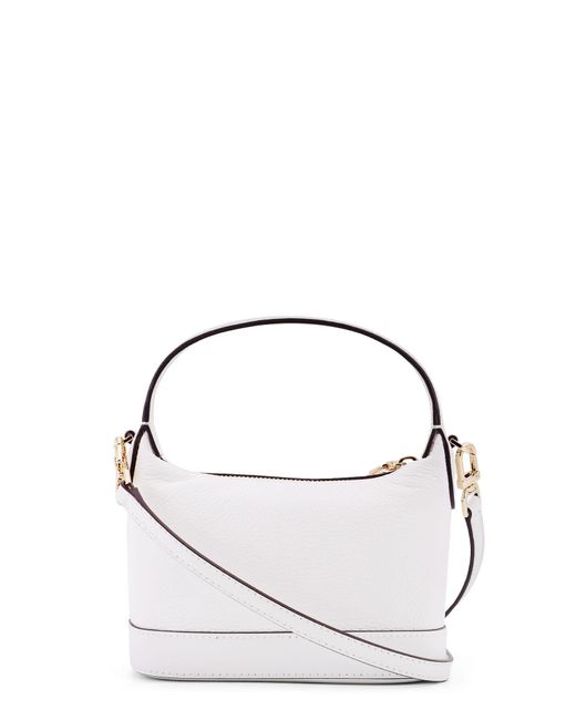 Michael Kors Metallic Wythe Leather Handbag With Frontal Logo