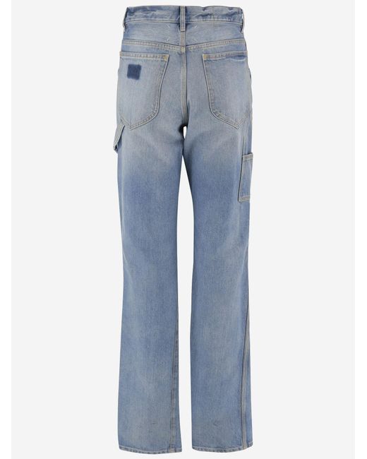 Maison Margiela Blue Cotton Jeans