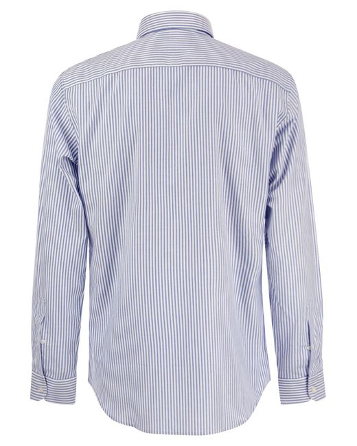Fay Blue Shirt With French Collar for men