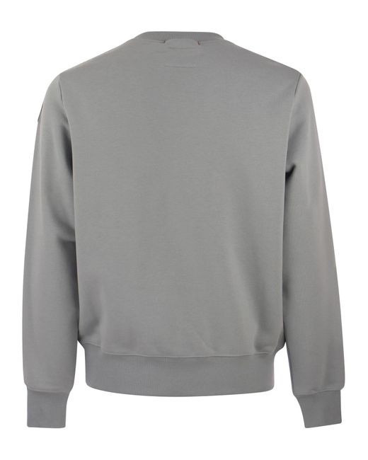 Parajumpers Crewneck Sweatshirt With Pjs Patch in Grey for Men | Lyst UK
