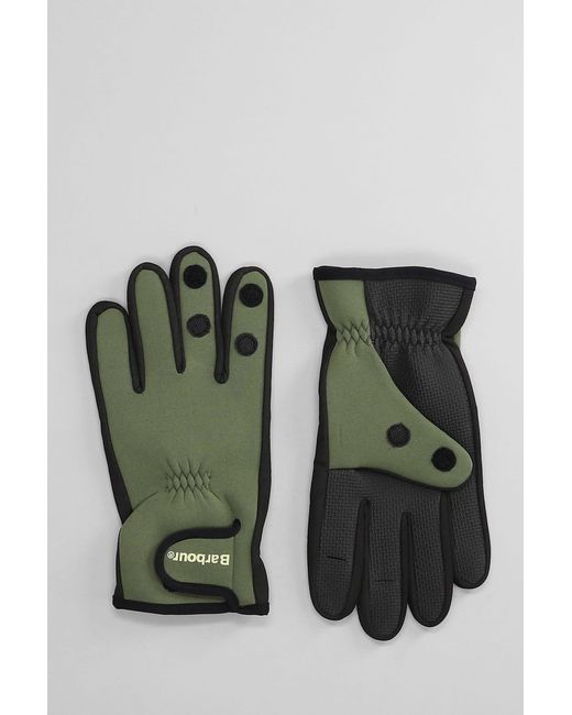 Barbour Green Gloves for men