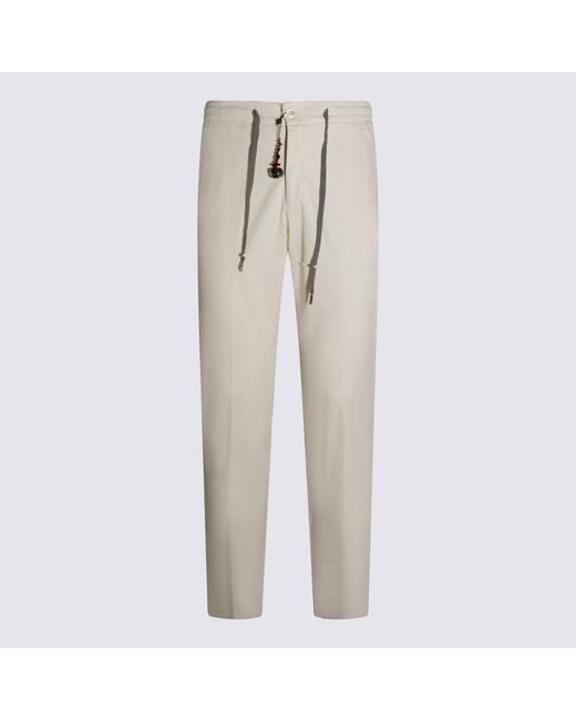 Marco Pescarolo Natural Trousers _Co Se Ea for men