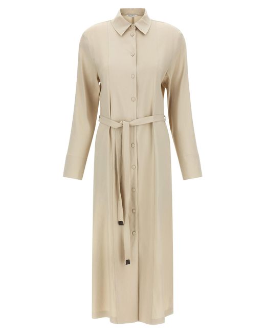 Max Mara Natural Linen Long Dress