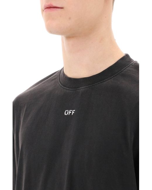 Off-White c/o Virgil Abloh Black Off- S. Matthew Crew-Neck T-Shirt for men