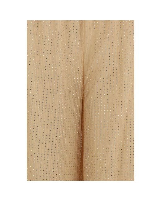 Ermanno Scervino Natural Polyester Casual Pants