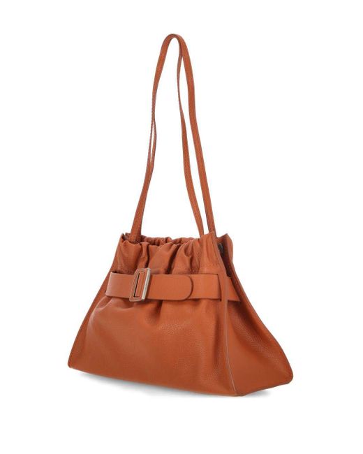 Boyy Brown Scrunchy Buckle Soft Shoulder Bag