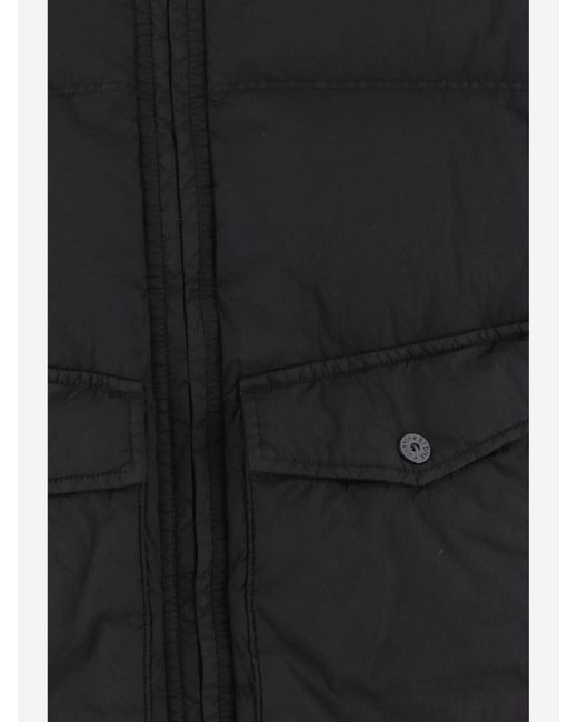 Stone Island Black Technical Hooded Jacket for men