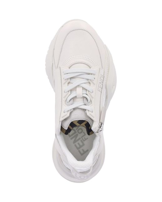 Fendi White Flow Sneakers