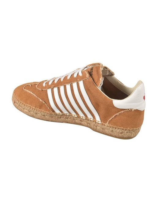 DSquared² Brown Hola Lace-Up Espadrillas for men