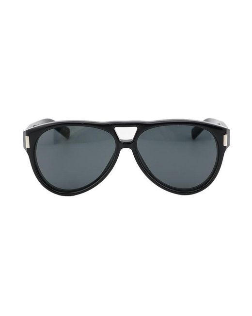 Saint Laurent Gray Sunglasses Square Full Rim, Frame And Lens Sl705001