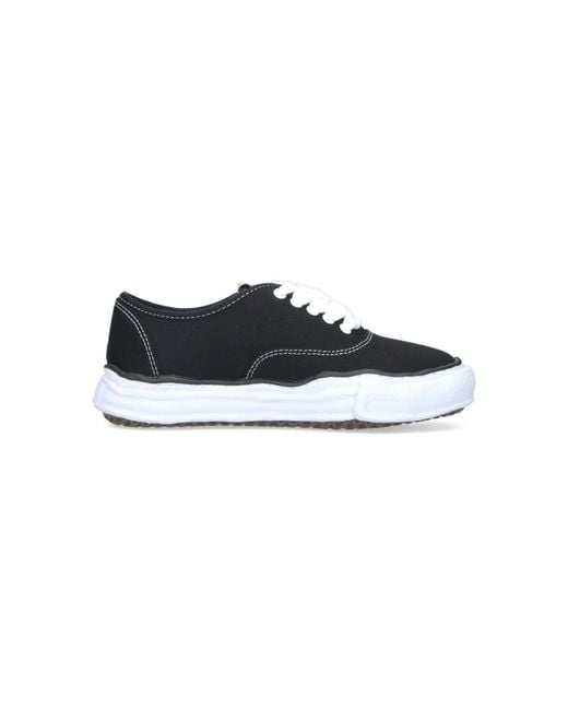 Maison Mihara Yasuhiro Black Cotton Upper Sneakers