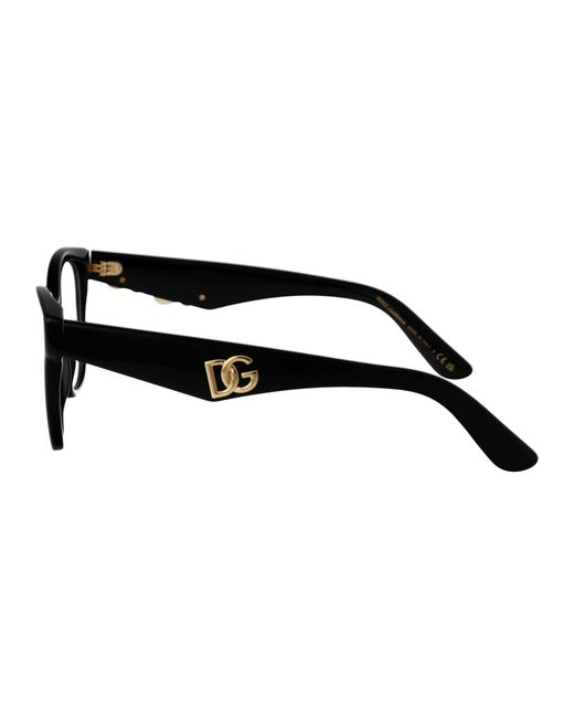 Dolce & Gabbana Black Dolce & Gabbana Acetate Optical Glasses