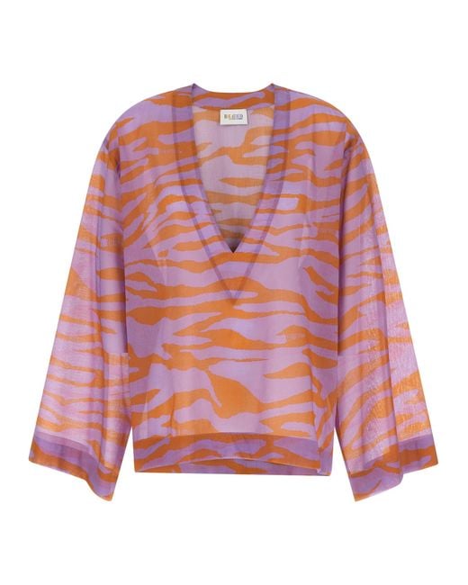 The Attico Red Cotton Blouse