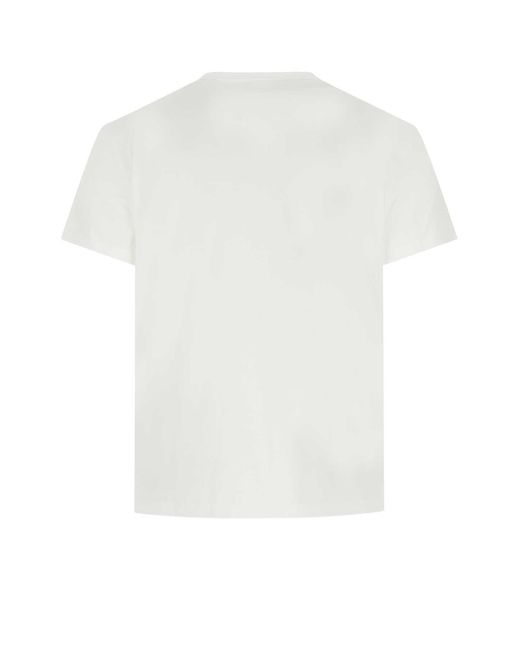 Maison Margiela White Cotton T-Shirt for men