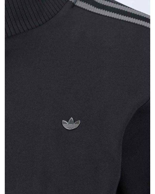 Adidas Black Track Premium Zip Sweatshirt for men