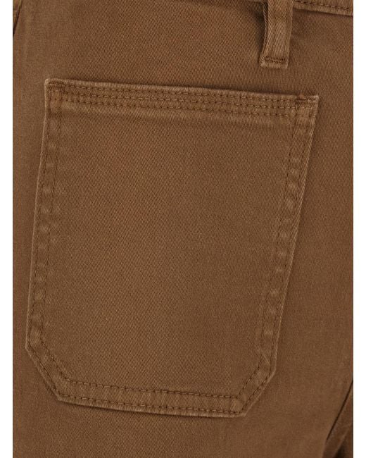 FRAME Brown Jeans Le Slim Palazzo Wide Leg Cotton Polyester Elastane