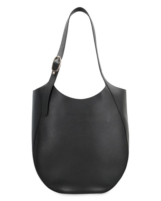 Longchamp Black Tote Bag Le Foulonné Leather Cowhide