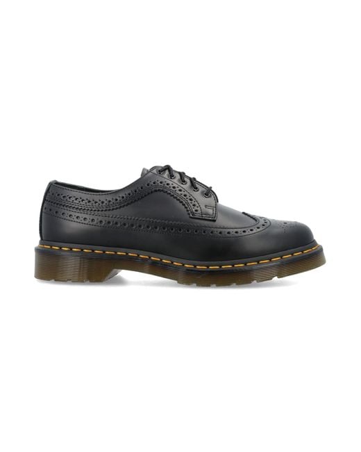 Dr. Martens 3989 Smooth Leather Brogue Shoes in Black for Men