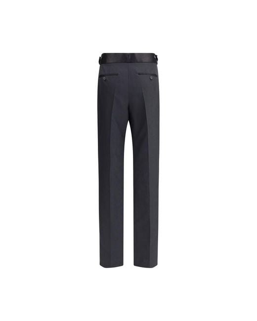 Tom Ford Blue Black Silk Dress Pants