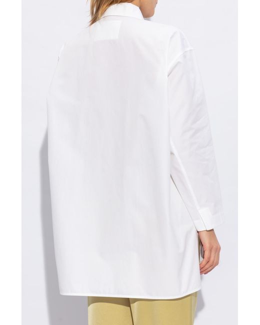 Jil Sander White Loose-Fitting Shirt