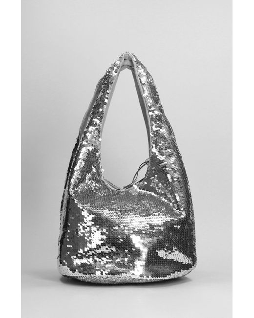 J.W. Anderson Gray Sequin Hand Bag