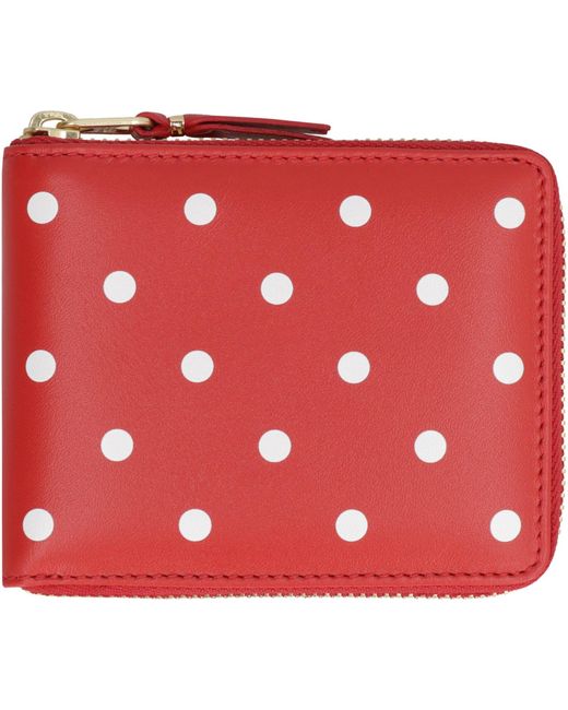 Comme des Garçons Red Mini Leather Wallet for men