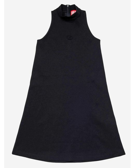 DIESEL Black Damy Dress Stretch Viscose Blend