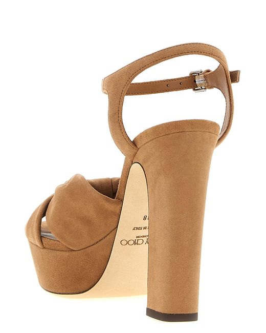 Jimmy Choo Brown 'Heloise' Sandals