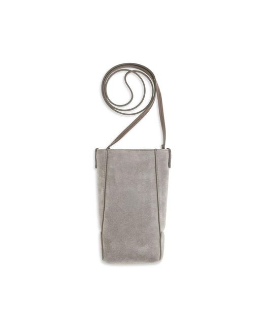 Brunello Cucinelli Gray Calf Leather Bos Taurus Other Accessories