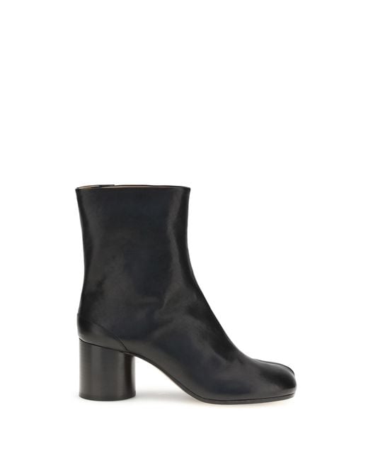Maison Margiela Black Tabi Ankle Boots Lamb Ovis Aries