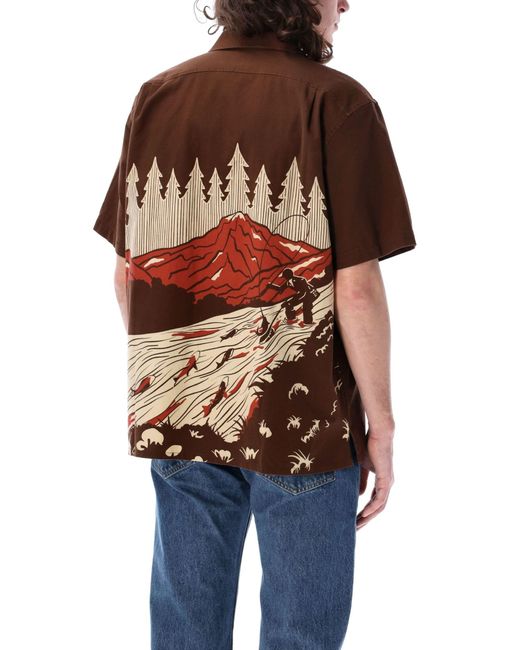 Filson Black Rustic Short Sleeve Camp Shirt for men