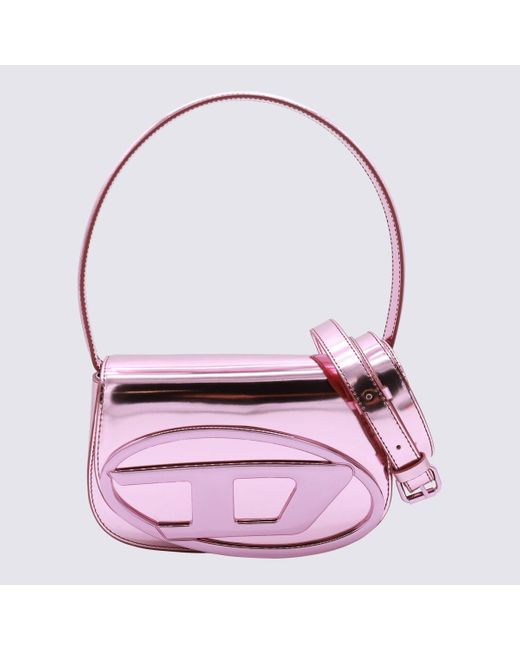 DIESEL Metal Leather D Shoulder Bag in Purple | Lyst 