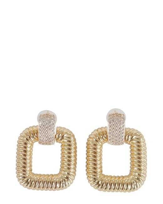 Self-Portrait Metallic Knocker Earrings