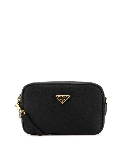 Prada Black Leather Crossbody Bag