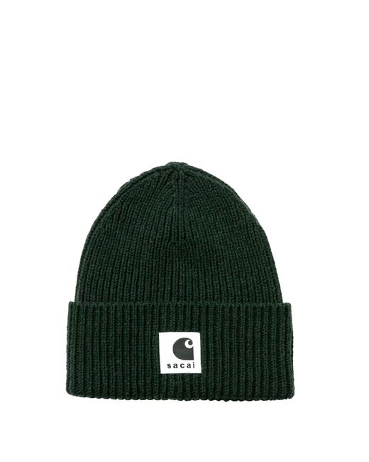 Sacai Green Wool Hat