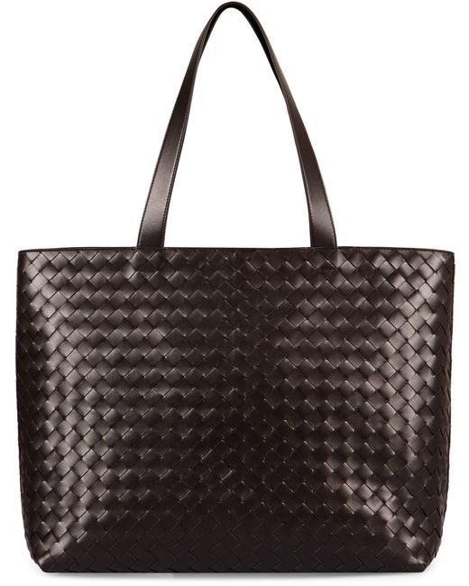 Bottega Veneta Black Large Leather Tote Bag for men