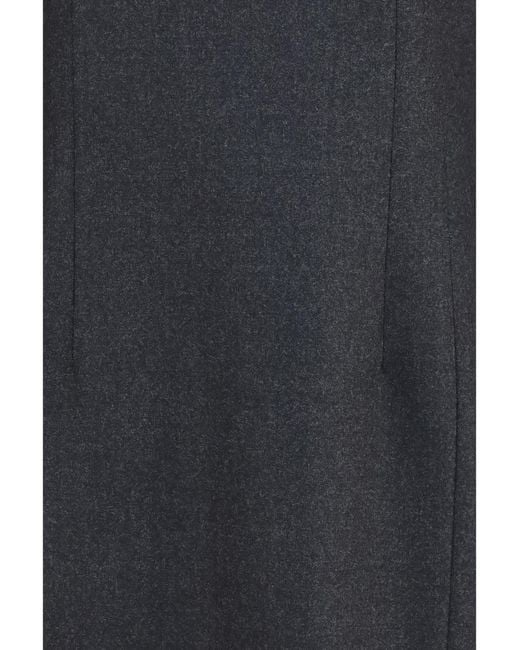 P.A.R.O.S.H. Blue Gabardine And Wool Dress Fleece Ovis Aries; Lycra