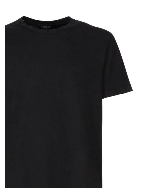 Dondup Black Regular Jersey T-Shirt for men