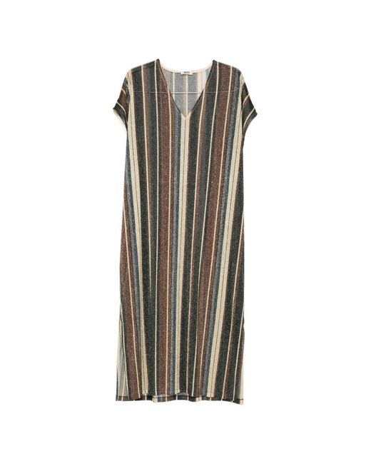 Siyu Multicolor Zoe Striped Kaftan Dress