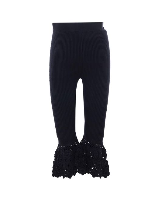 Ganni Blue Trousers Cotton