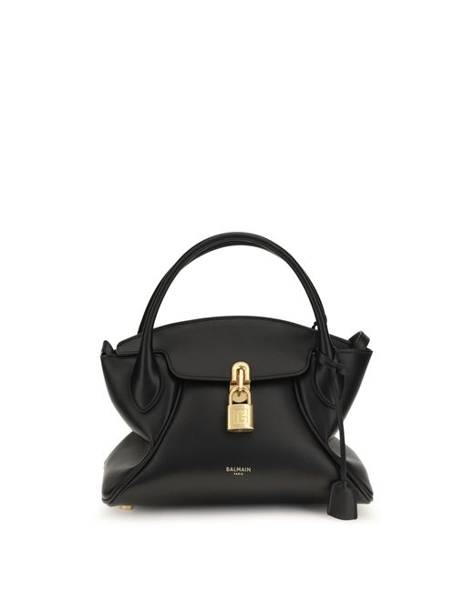 Balmain Black Small Pulse Day Handbag Calf Leather Bos Taurus Handbags