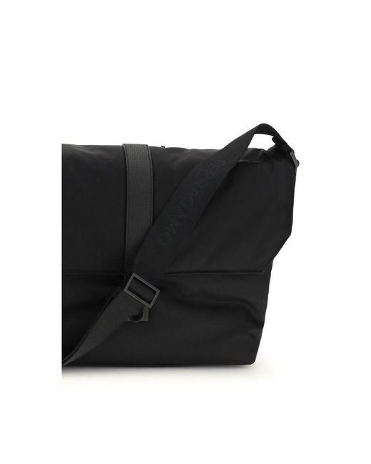 Ferragamo Black Nylon Shoulder Bag for men